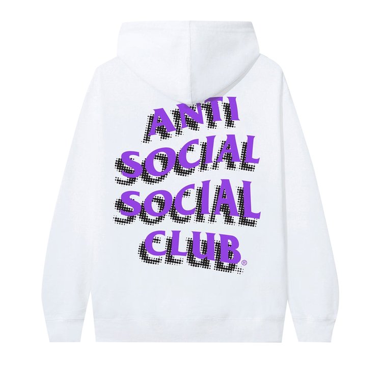 Anti Social Social Club Toned Down Hoodie 'White', white