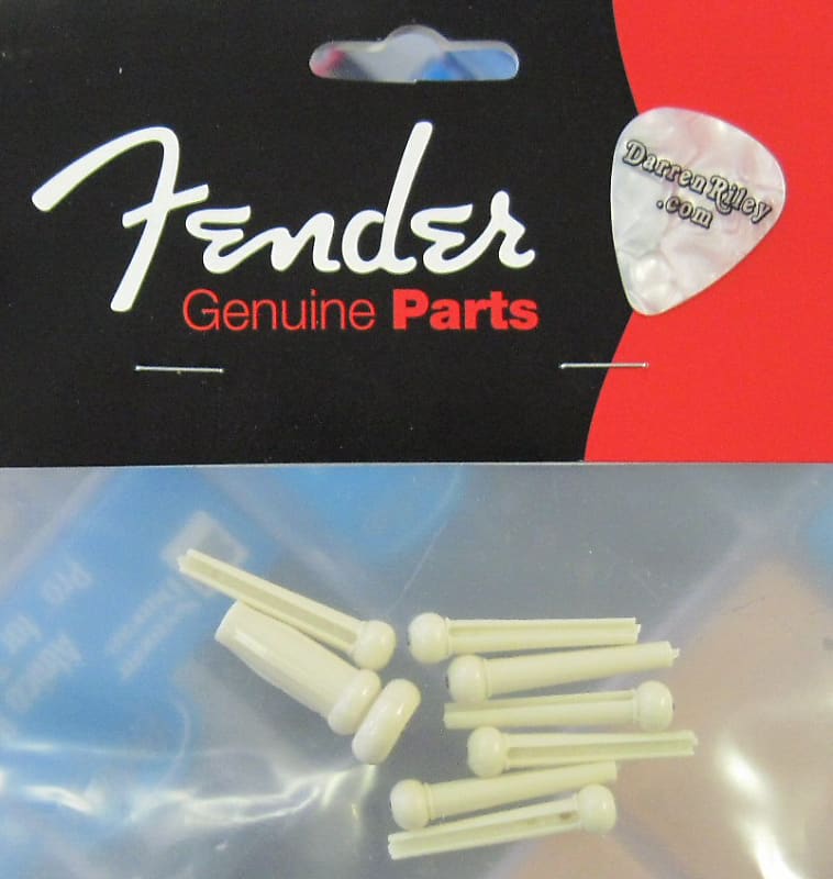 دبابيس جسر الجيتار الصوتي Fender Ivory 0990402000 White Alvarez Washburn Yamaha 099-0402-000