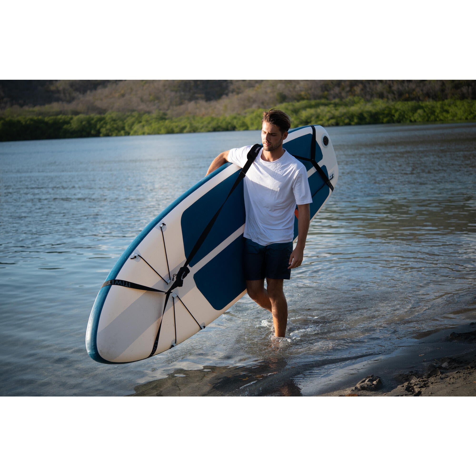 SUP Carrying Strap for Inflatable or Hardboard Stand Up Paddle Black ITIWIT black/gray asphalt/white