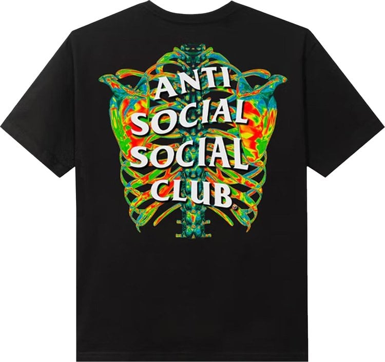 Anti Social Social Club Blow To The Chest Tee 'Black', black