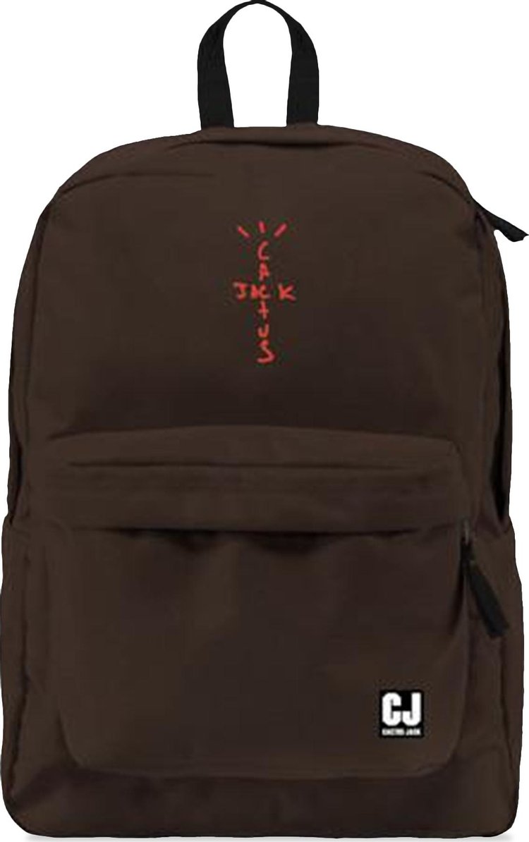 Backpack Cactus Jack by Travis Scott Backpack With Patch Set Brown, brown