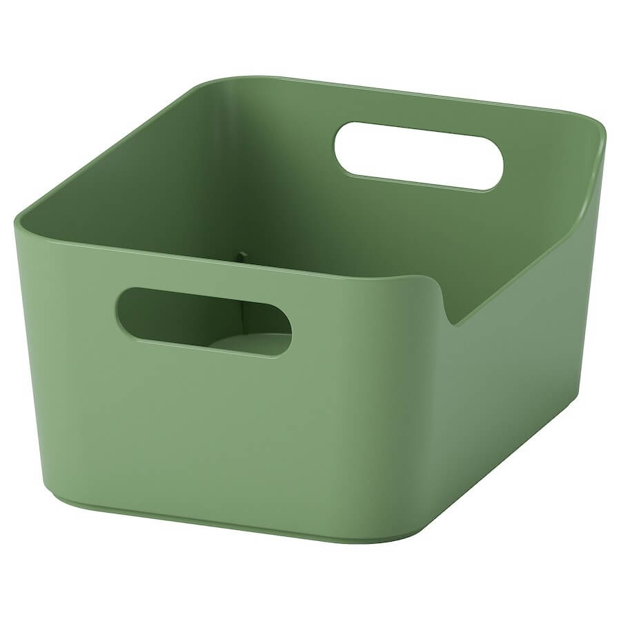 Ikea Uppdatera container 24x17 cm, green