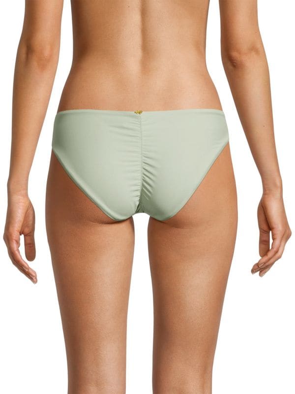 Pq X Vale Genta Pilyq High Cut Bikini Bottom, Light Green