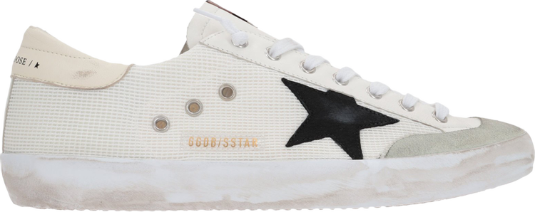 حذاء رياضي Golden Goose Superstar Penstar باللون الأبيض والأسود