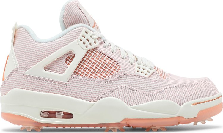 Air Jordan 4 Golf NRG Seersucker Cleats, Pink