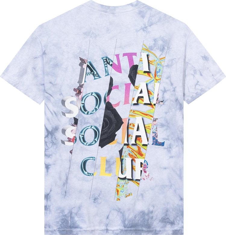 Anti Social Social Club Dissociative Tie Dye Tee 'Dissociative Grey', gray