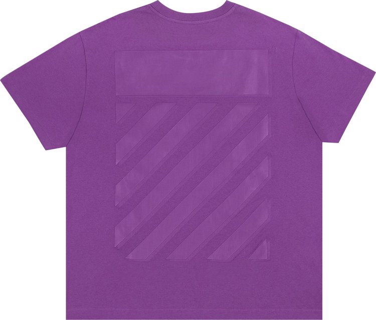 Off-White Diag Tab Over Short-Sleeve Tee 'Orchid', Purple