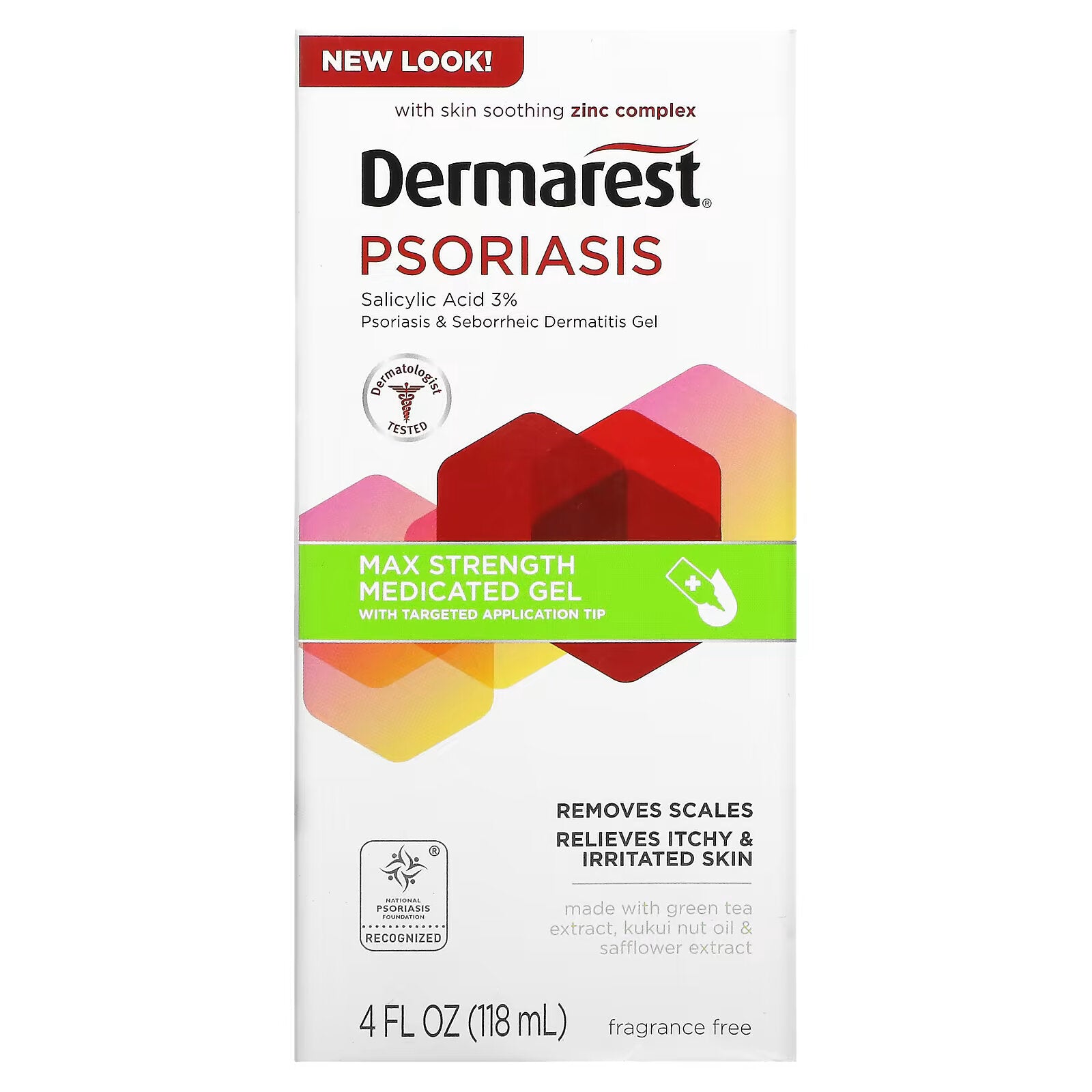 Dermarest, Psoriasis, Maximum Strength Healing Gel, Fragrance Free, 118 ml