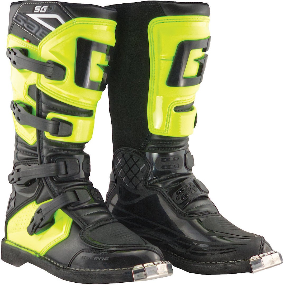 Gaerne SGJ Motocross Boots, Black/Yellow