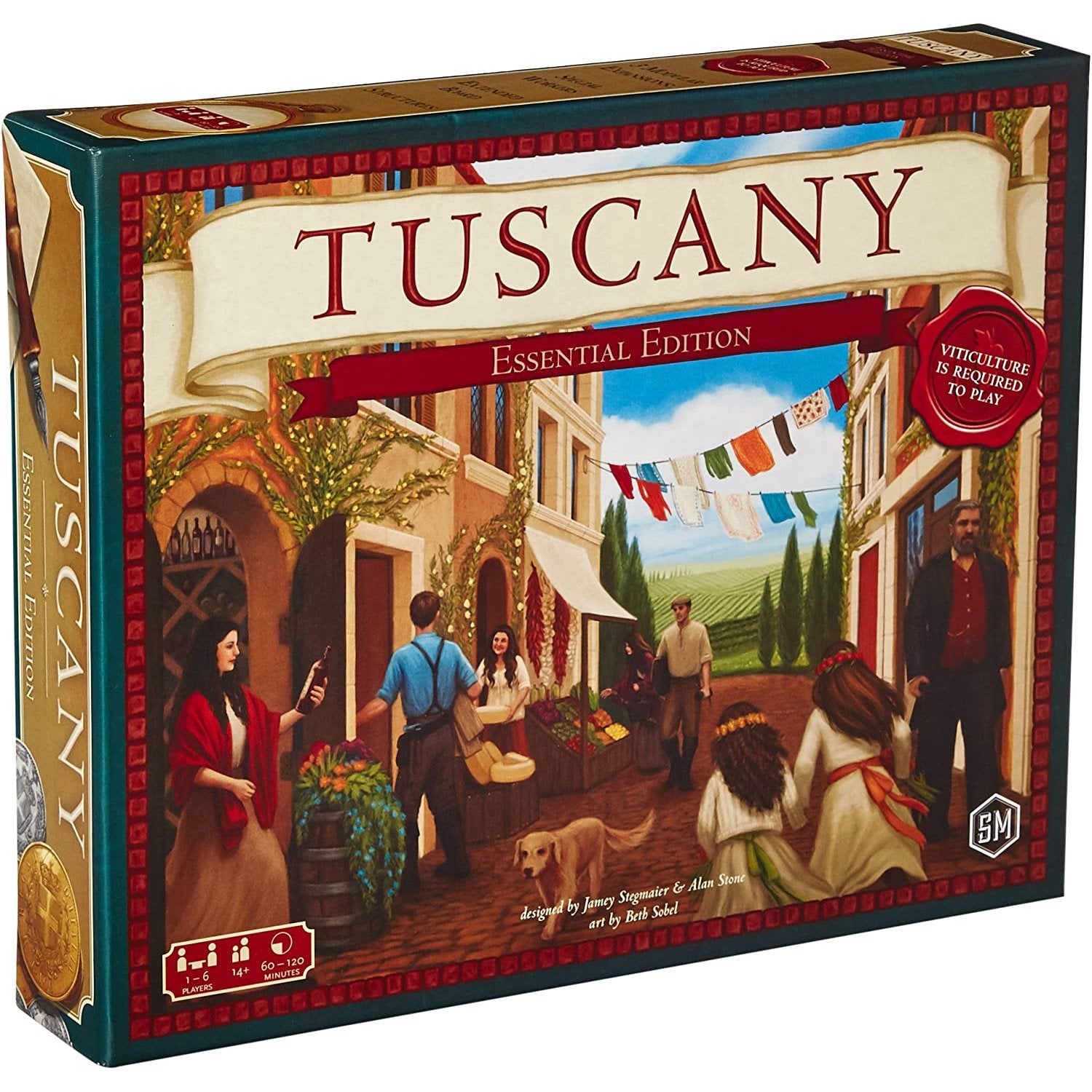 لعبة الطاولة Stonemaier Games Tuscany: Essential Edition