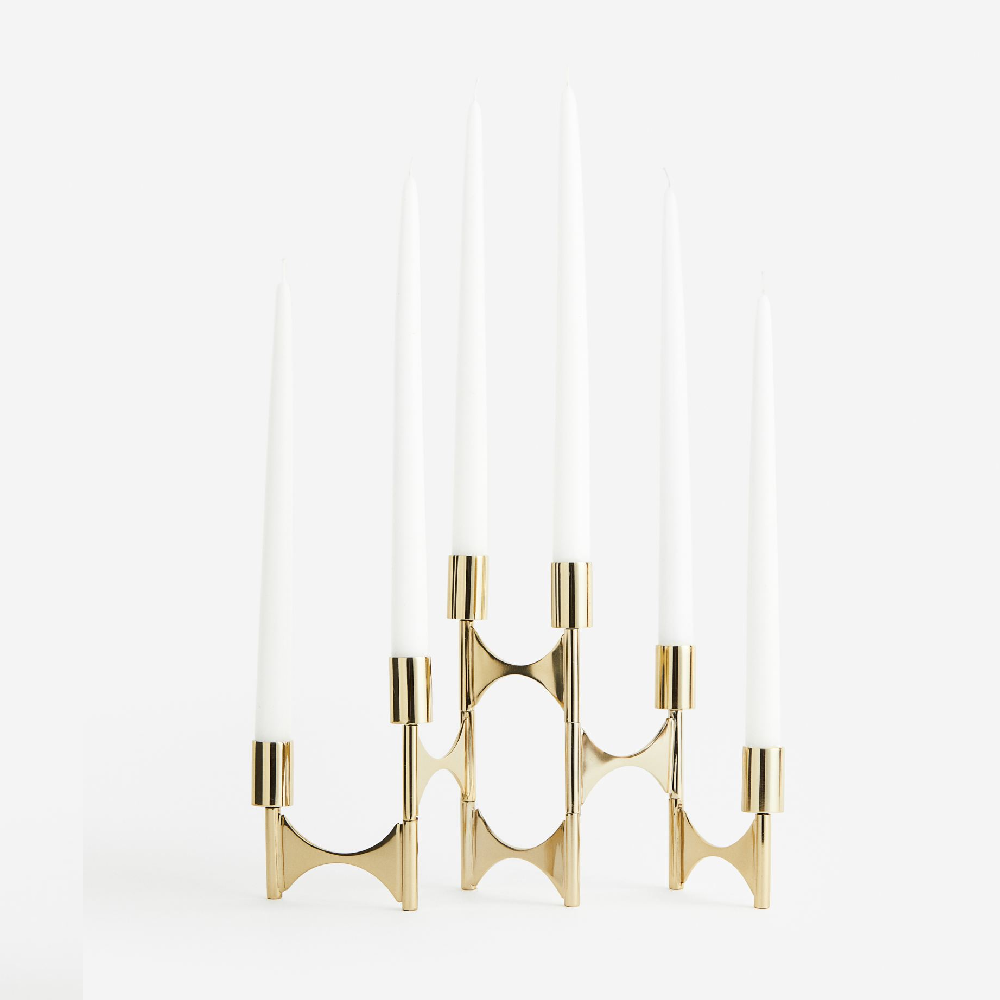 Candle holder H&M Home Metal, gold