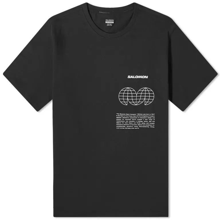 Salomon Globe Graphic Ss Tee, black