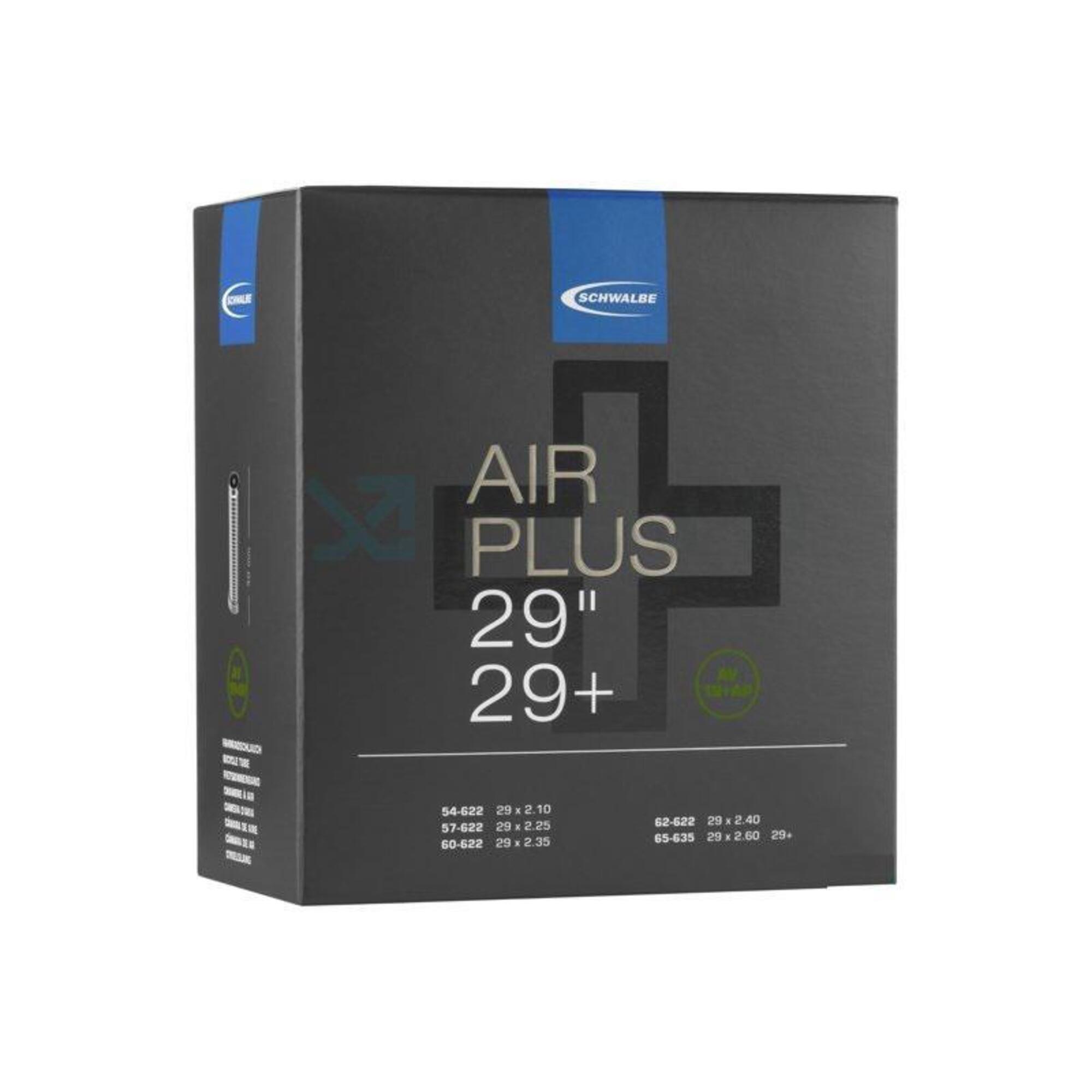 خرطوم Schwalbe Air Plus، 29 بوصة، أسود