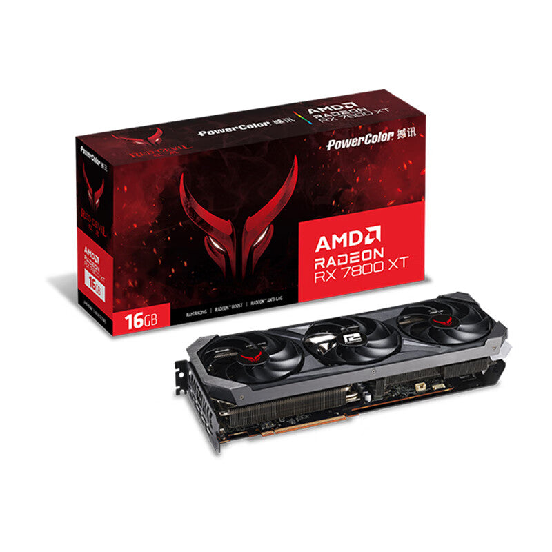 Video card PowerColor Radeon RX 7800 XT Red Devil, 16GB, black