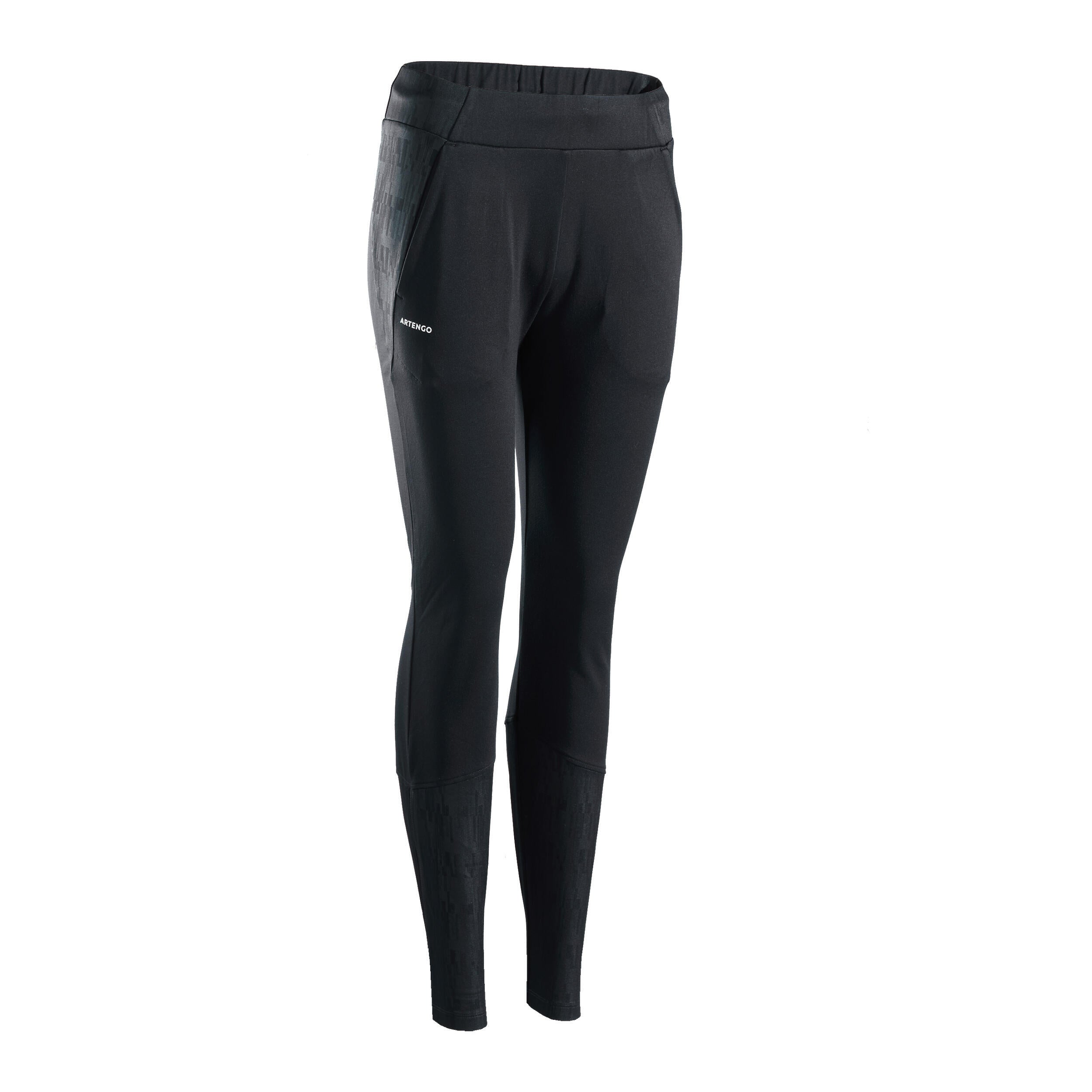 Women's tennis pants - Dry TH 500 black ARTENGO, black