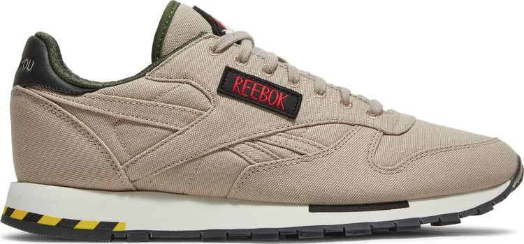 Ghostbusters x classic leather 'khaki flight suit' Reebok sneakers, tan