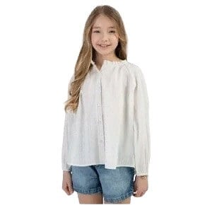 Blouse for girls IZIA MIMO, white