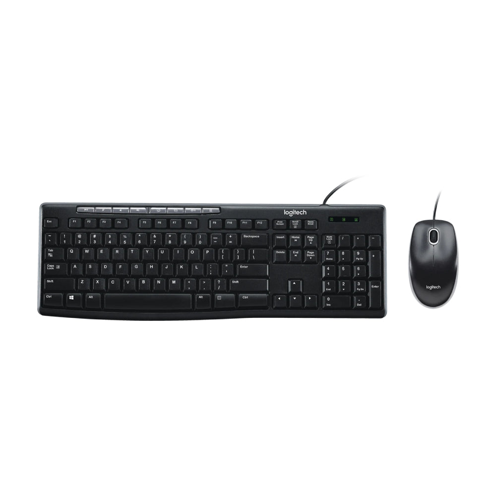 Logitech MK200 peripheral kit (keyboard + mouse), black