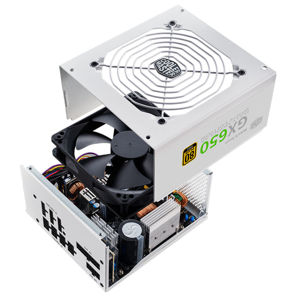 Power supply Cooler Master GX650 Gold, 650 W, white