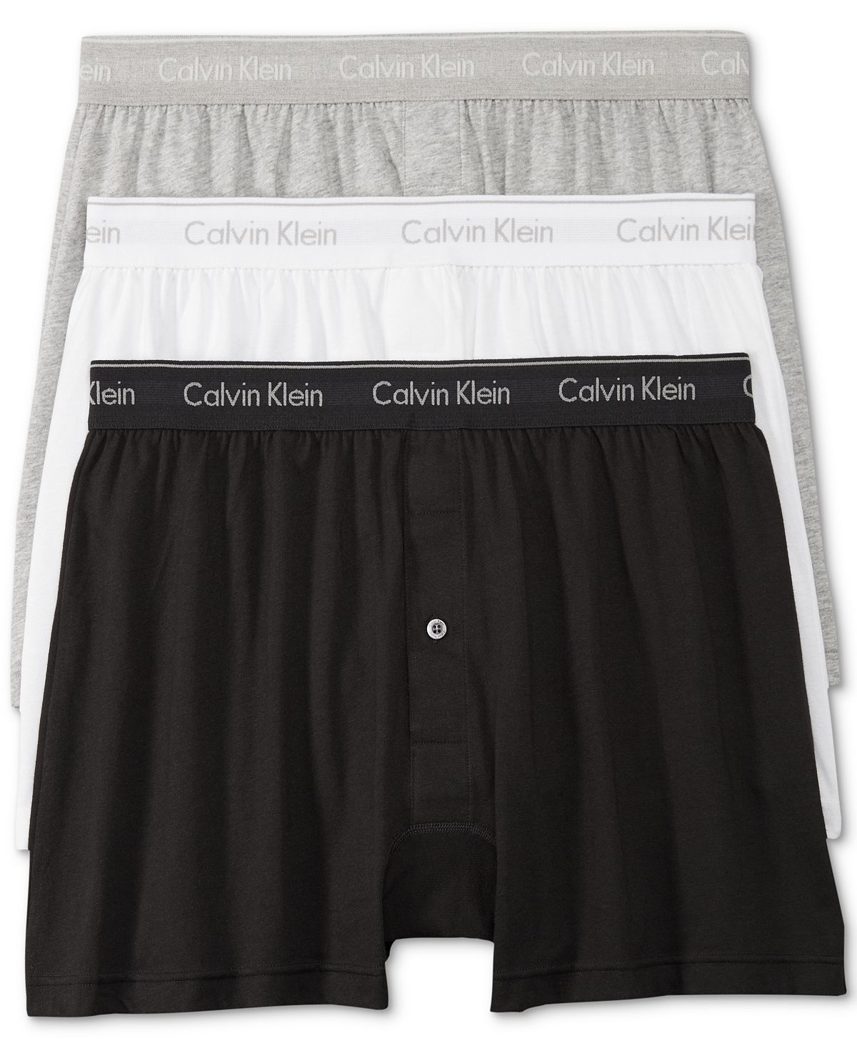 Men's cotton boxers three sets of classic jersey Calvin Klein underwear