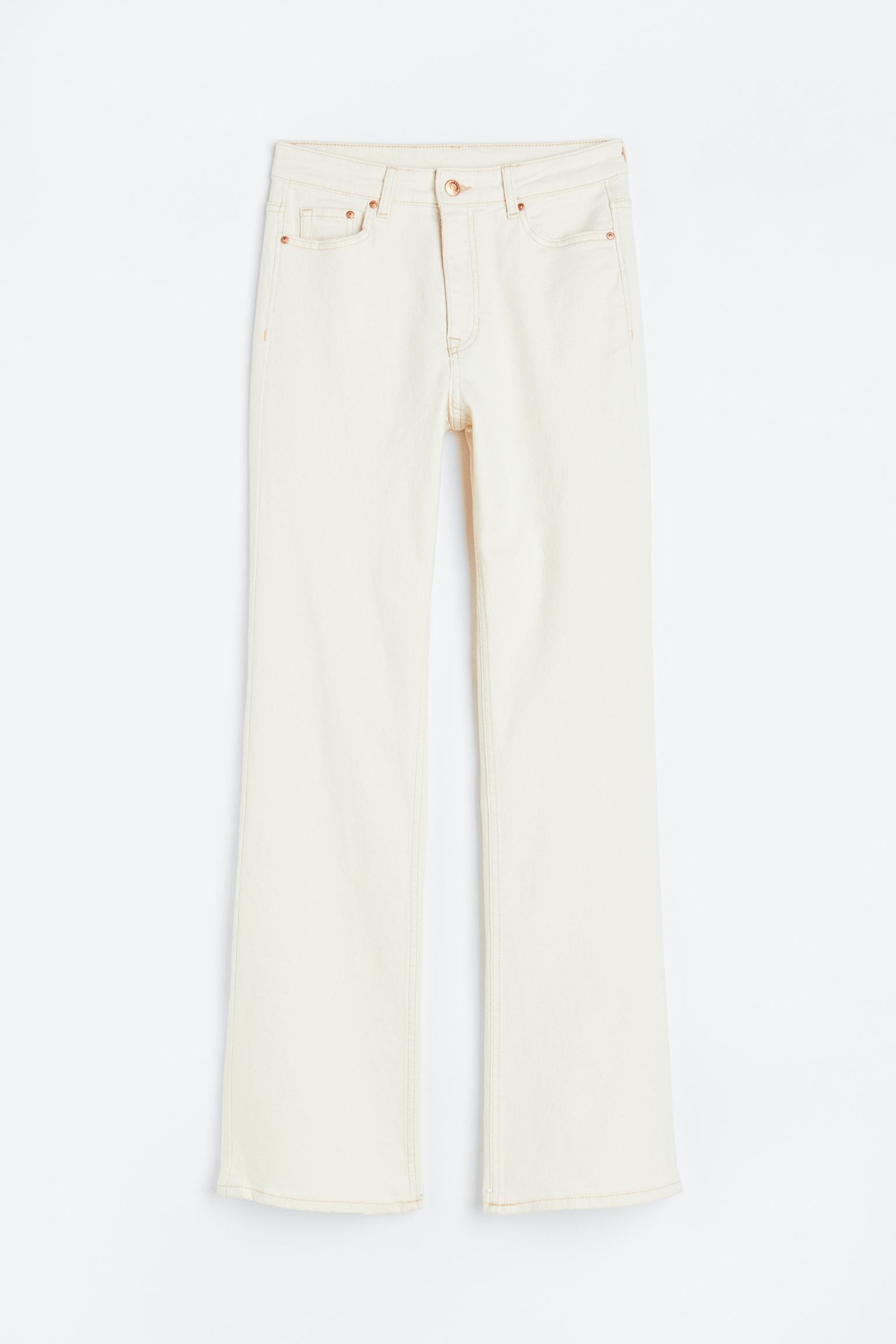 H&M Bootcut High jeans, cream