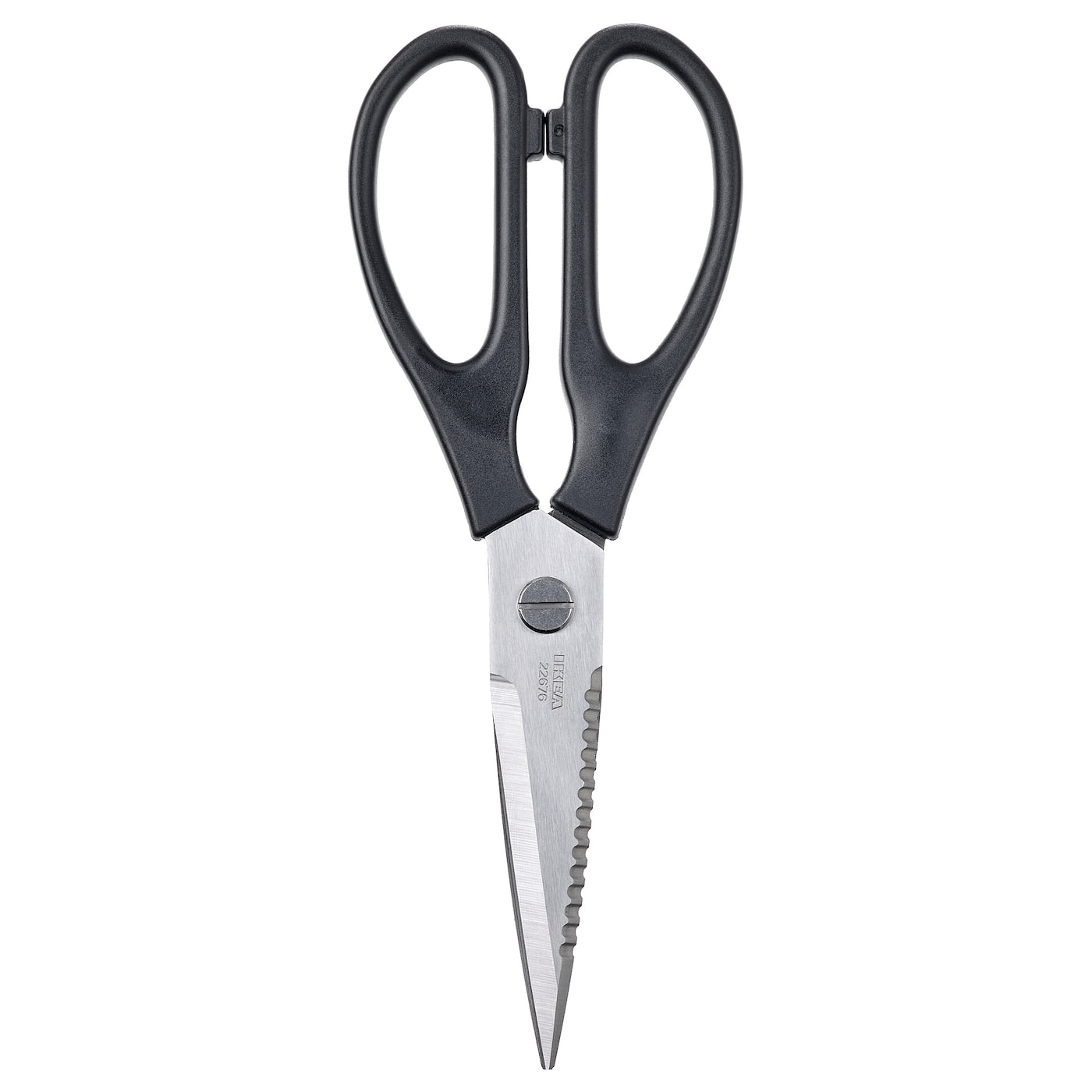 Ikea Svartfisk kitchen scissors, stainless steel/black