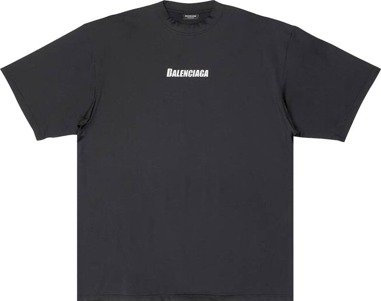 تي شيرت سباحة من Balenciaga Technical Mesh باللون الأسود، أسود