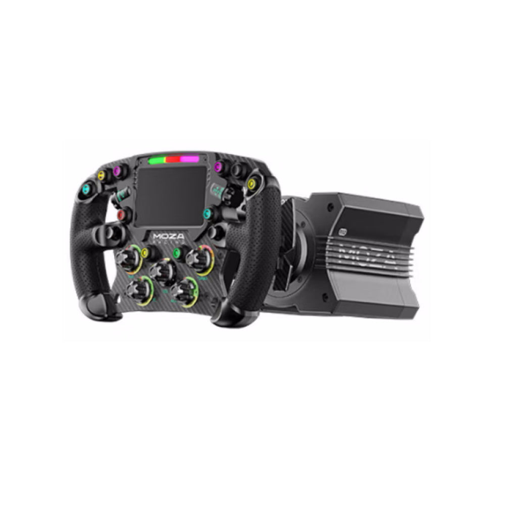 Moza R12 steering wheel, steering wheel base + FSR Formula steering wheel, black