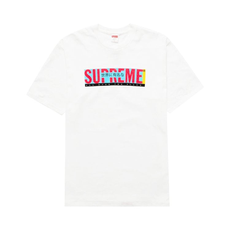 تي شيرت Supreme All Over Tee 'White'، أبيض