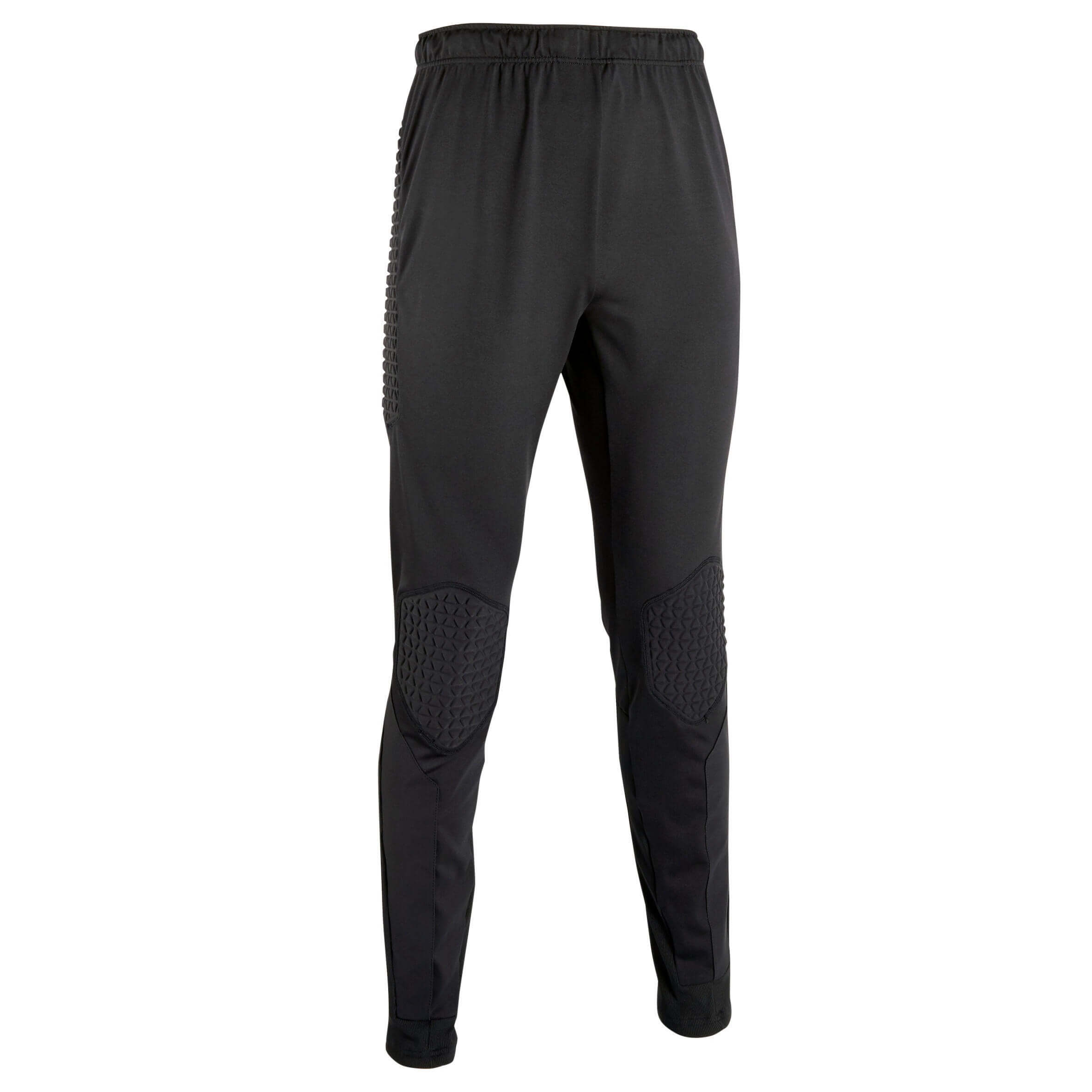 Goalkeeper long football pants Kipsta F500 adults, black