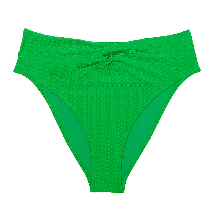 Victoria's Secret Swim Mix & Match High-Waist Twist Cheeky Fishnet Bikini Bottom, Green