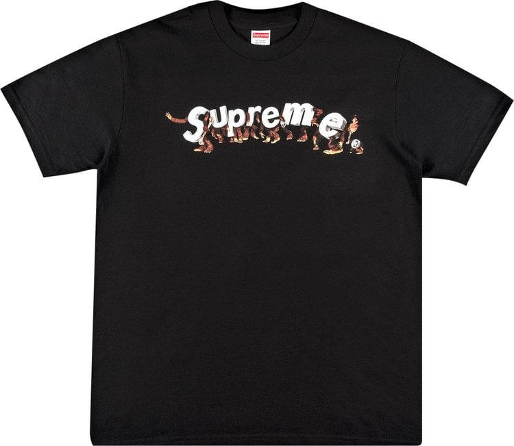 تي شيرت Supreme Apes باللون الأسود