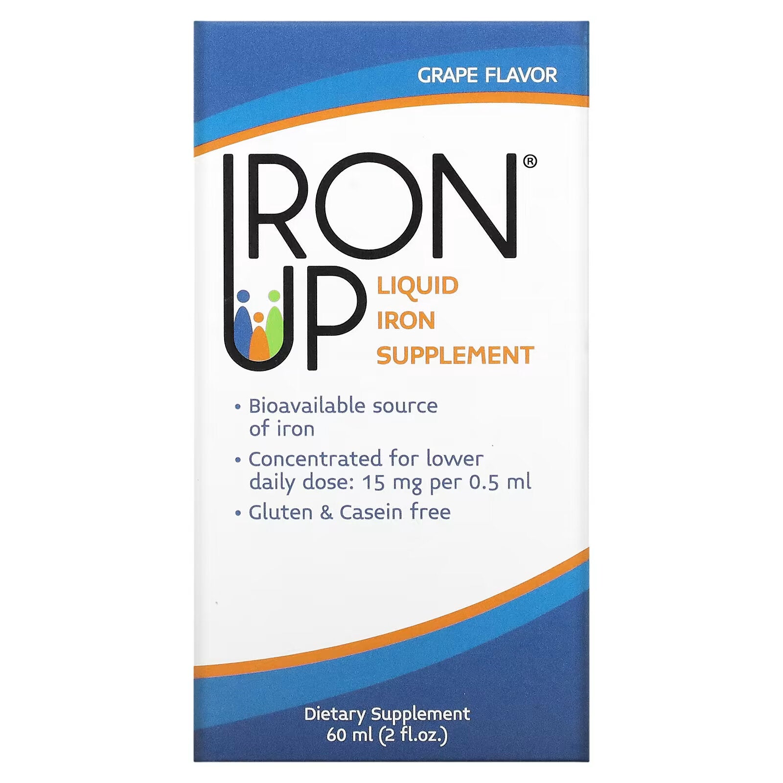 A.C. Grace Company, Iron Up, Liquid Iron Supplement, Grape Flavor, 2 fl oz (60 ml)