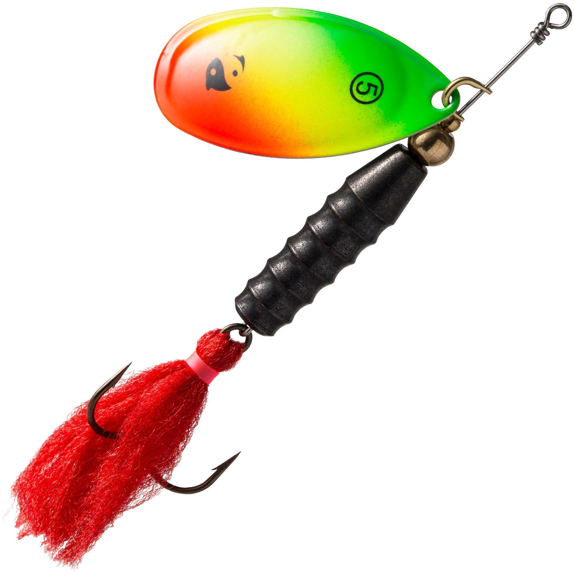 Rotating spinner Weta Puff #5 Rasta CAPERLAN, green/red/yellow