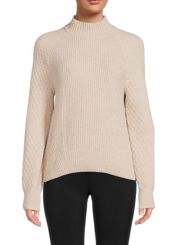 Calvin Klein knitted sweater with raglan sleeves, beige