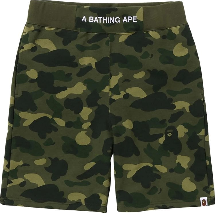 شورت رياضي ملون من BAPE بلون "أخضر"، باللون الأخضر