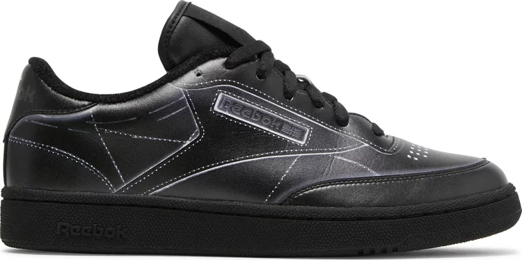 حذاء رياضي maison margiela x club c 'black' من Reebok، باللون الأسود