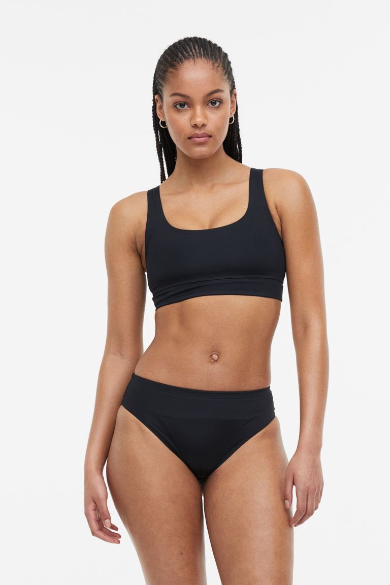 H&M bikini bottoms, black