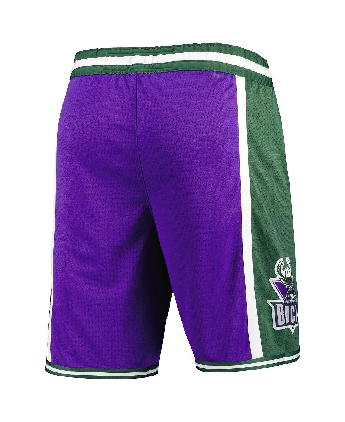 2022/23 Nike Men's Purple Milwaukee Bucks Shorts Classic Edition Swingman Performance Purple