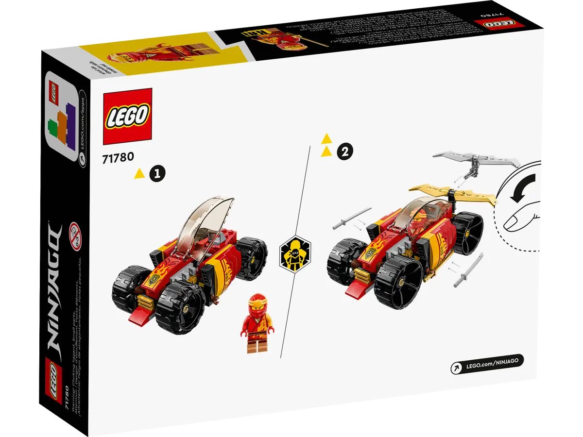 Lego Ninjago Kai's Ninja Race Car EVO 71780, 94 pieces