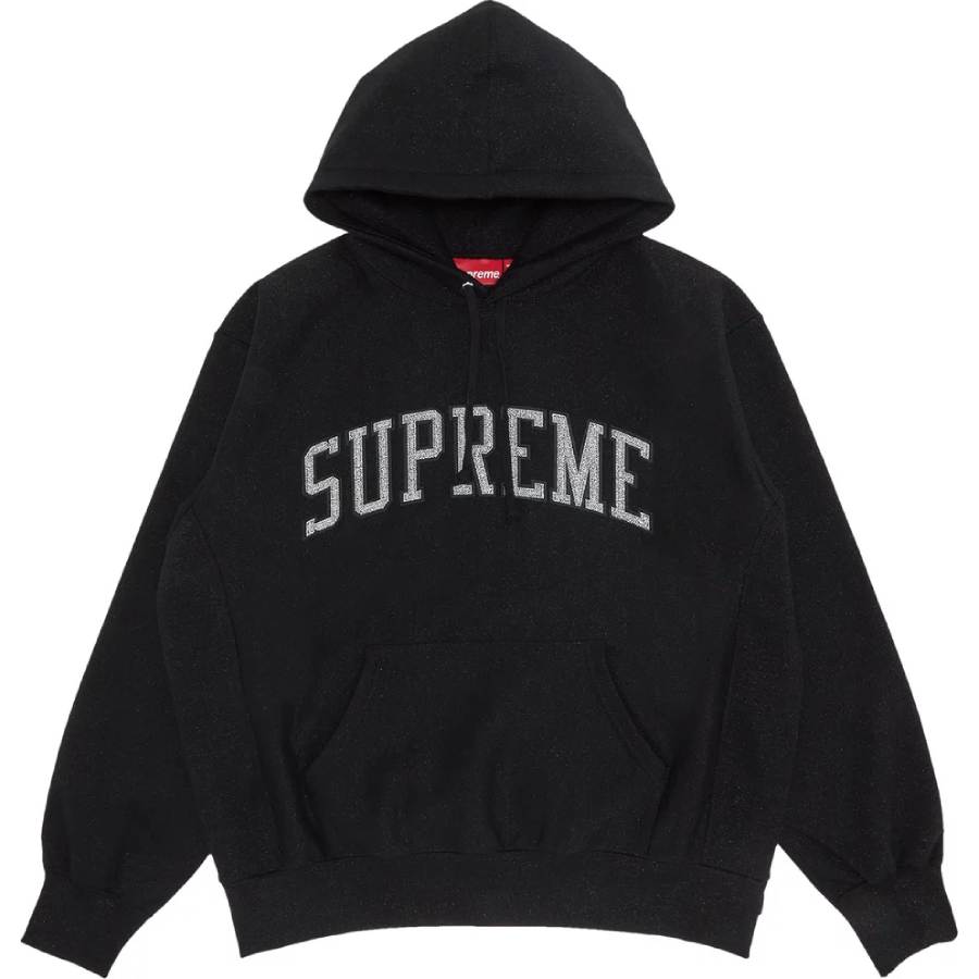 Supreme Glitter Arc Hoodie, Black