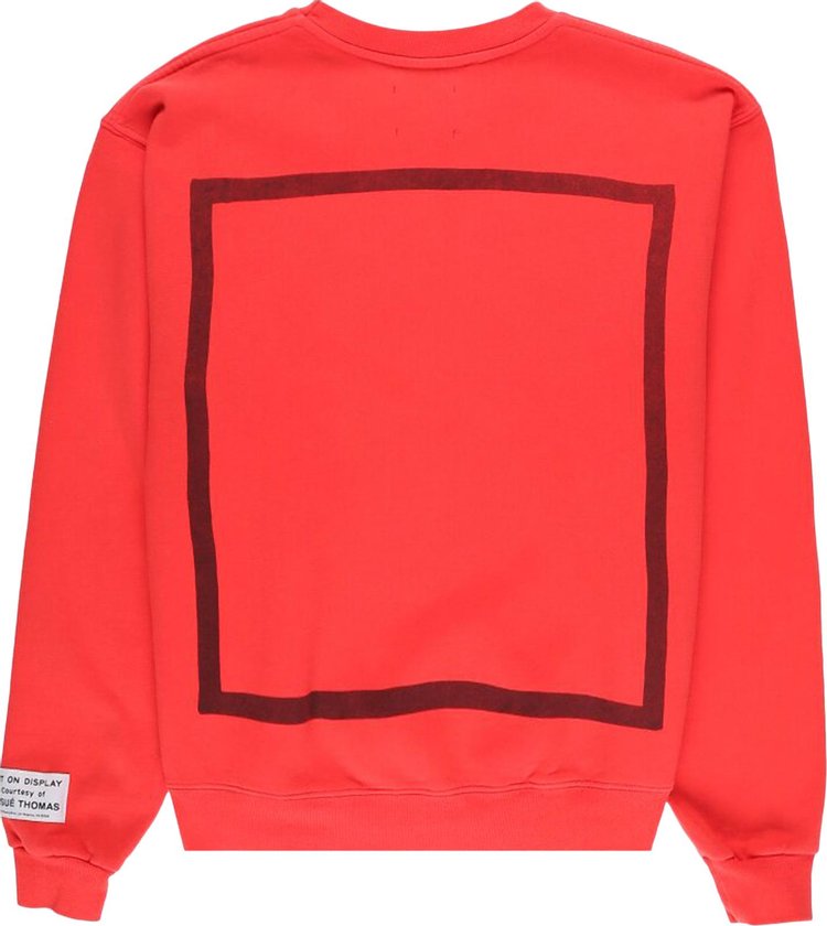 Gallery Dept sweatshirt. Musique Crewneck 'Red', red