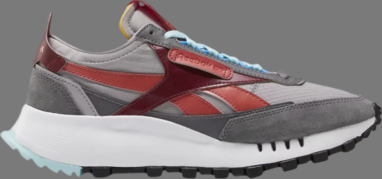 Sneakers wmns classic leather legacy 'shark burgundy' Reebok, gray