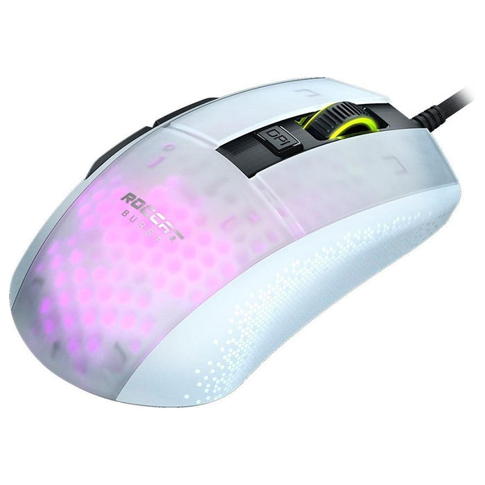 Roccat Burst Pro Wired Gaming Mouse, White