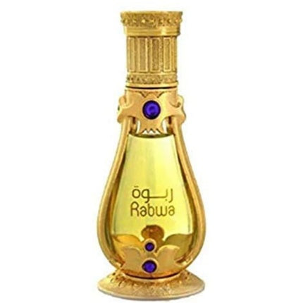 Rasasi Concentrated Rabwa Perfume Oil for Men and Women 19 ml - Soft woody notes and patchouli , enhanced with bergamot - Elegant bottle