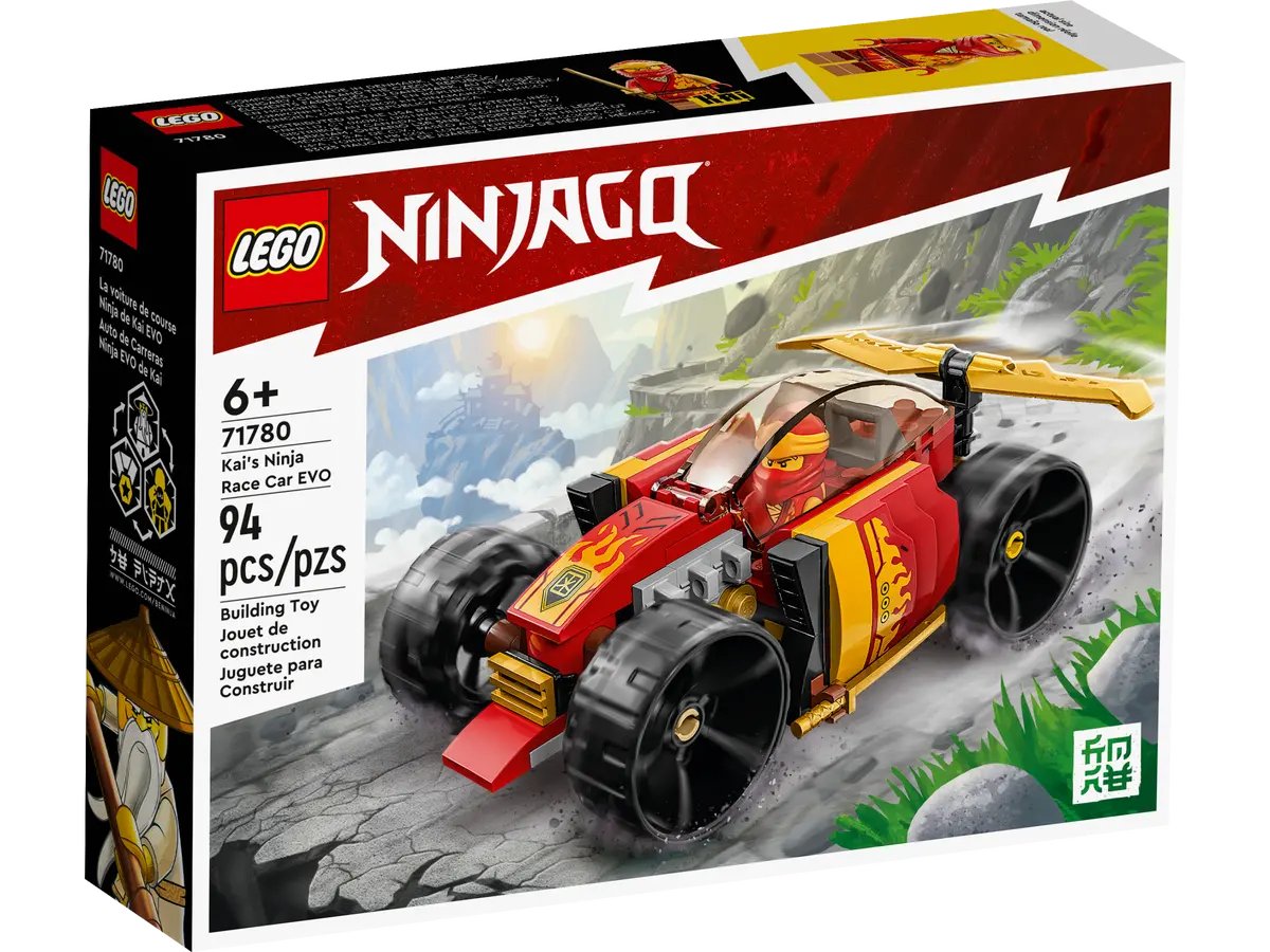 Lego Ninjago Kai's Ninja Race Car EVO 71780, 94 pieces