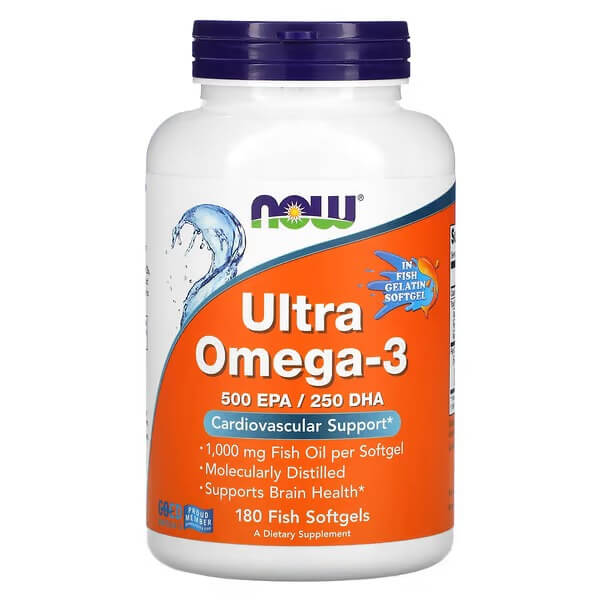 Omega-3 Ultra Now Foods, 180 capsules