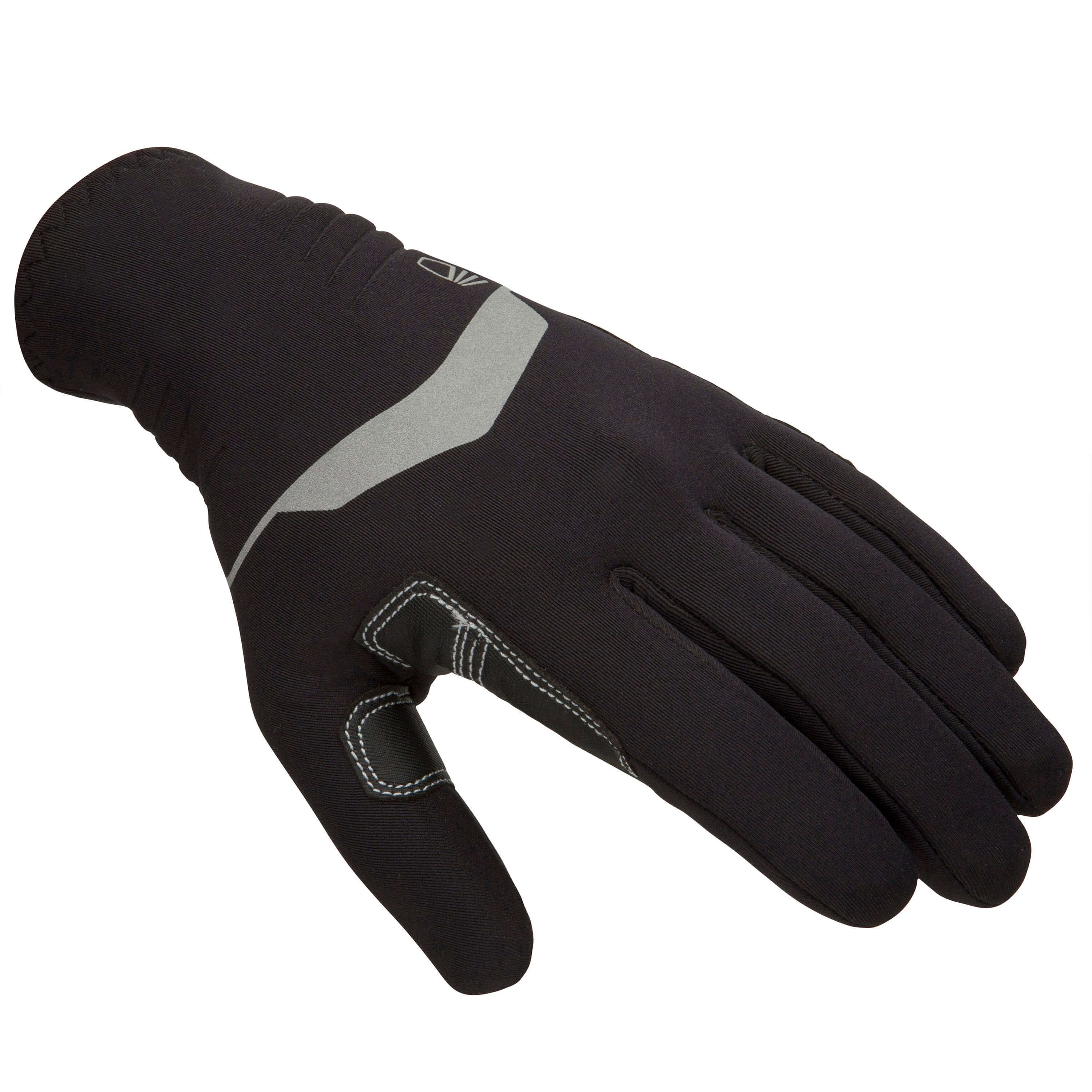 Sailing gloves neoprene women/men 1 mm 500 Tribord, black/pearl gray