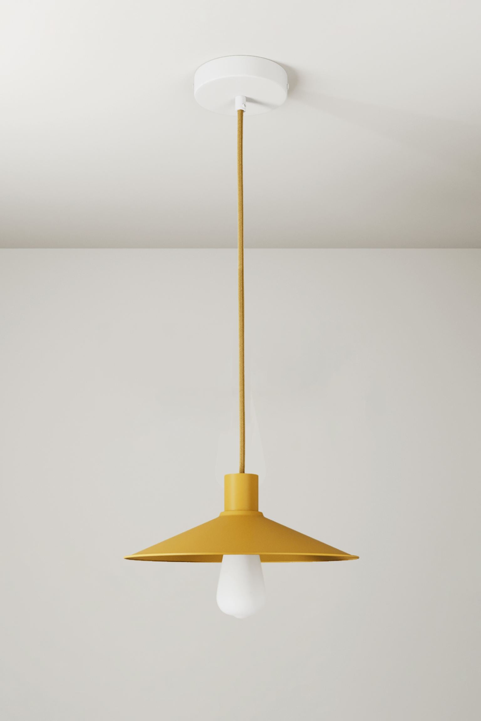 Creative Cables Swing Pastel Ceiling Light, Mustard