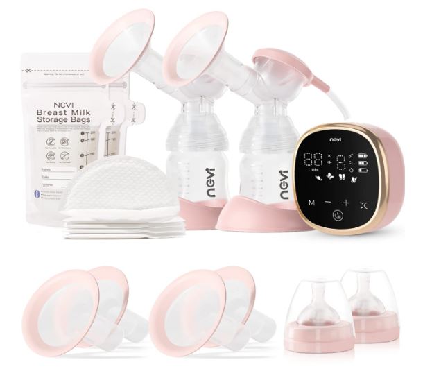 Double electric breast pump NCVI-8782, pink